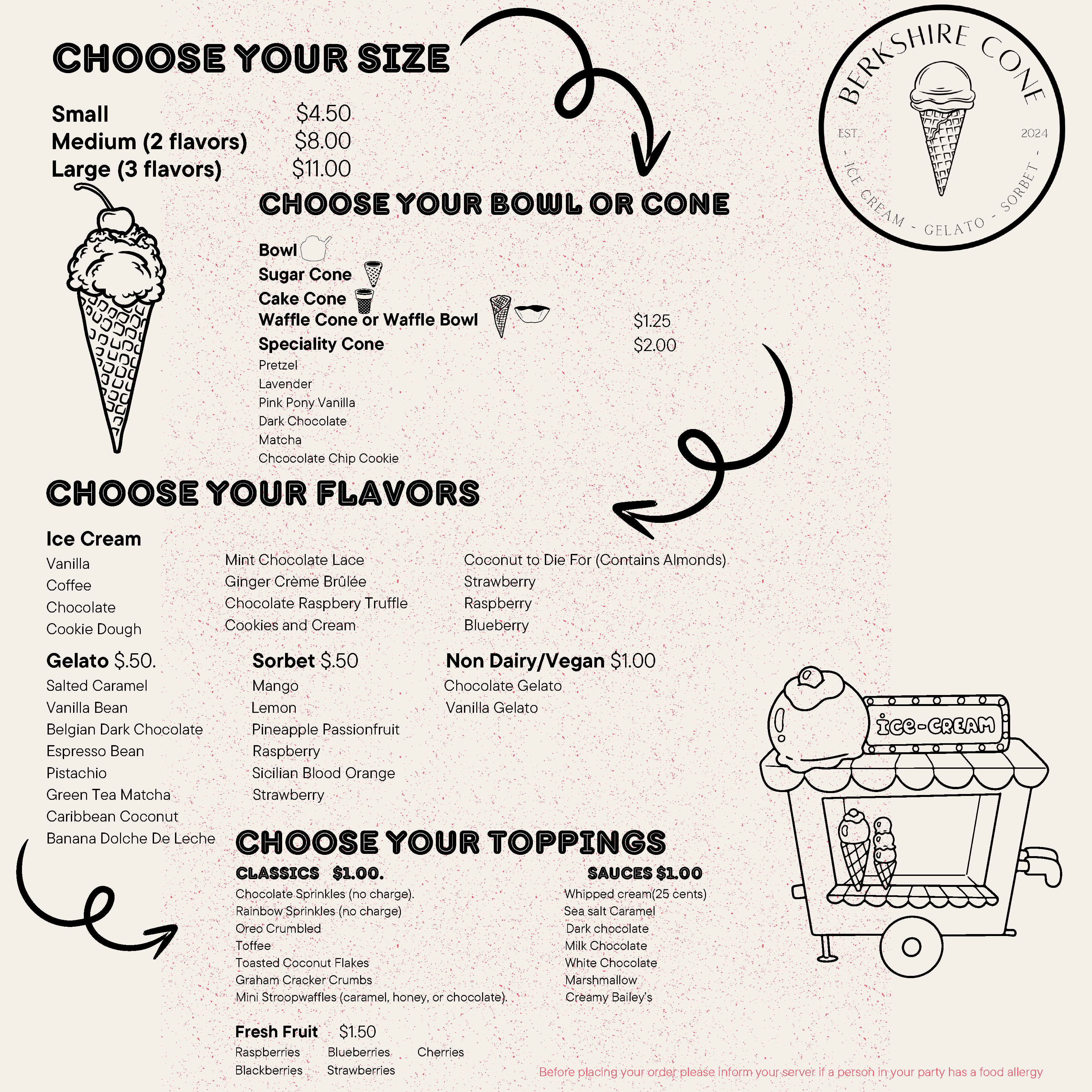 Berkshire Cone Menu1